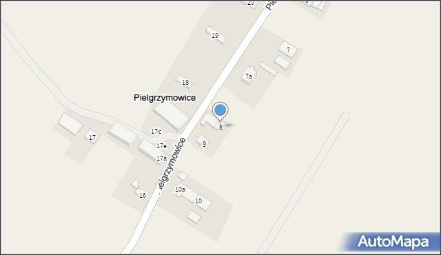 Pielgrzymowice, Pielgrzymowice, 8, mapa Pielgrzymowice