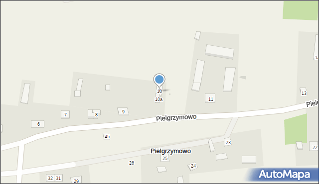 Pielgrzymowo, Pielgrzymowo, 10, mapa Pielgrzymowo