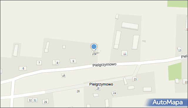 Pielgrzymowo, Pielgrzymowo, 10a, mapa Pielgrzymowo