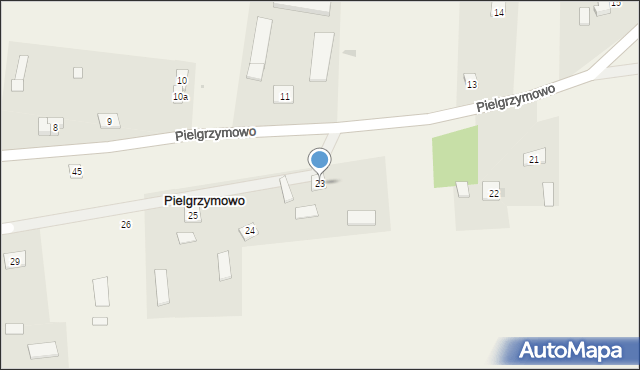 Pielgrzymowo, Pielgrzymowo, 23, mapa Pielgrzymowo