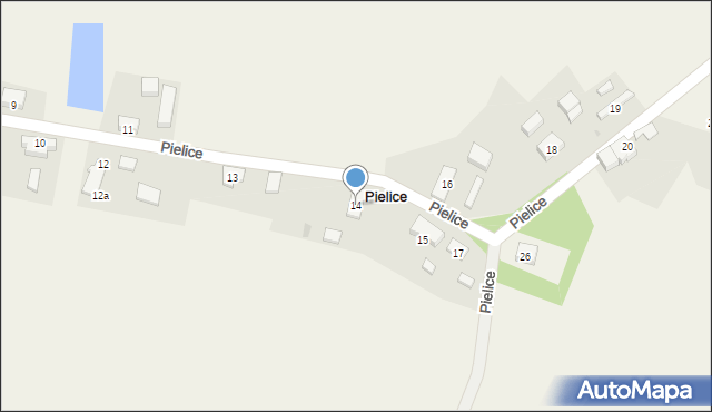 Pielice, Pielice, 14, mapa Pielice