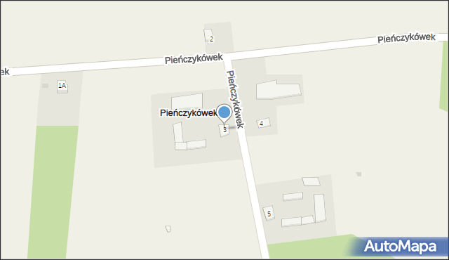 Pieńczykówek, Pieńczykówek, 3, mapa Pieńczykówek