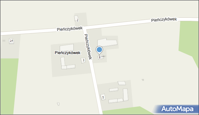 Pieńczykówek, Pieńczykówek, 4, mapa Pieńczykówek