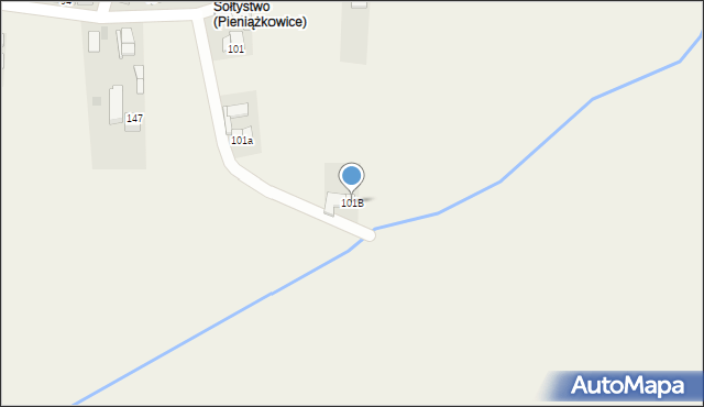 Pieniążkowice, Pieniążkowice, 101B, mapa Pieniążkowice