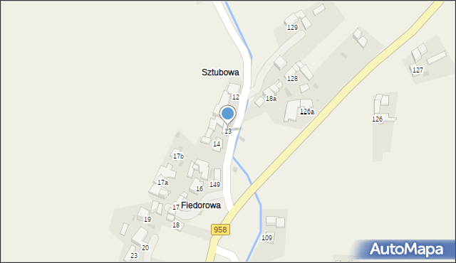 Pieniążkowice, Pieniążkowice, 13, mapa Pieniążkowice