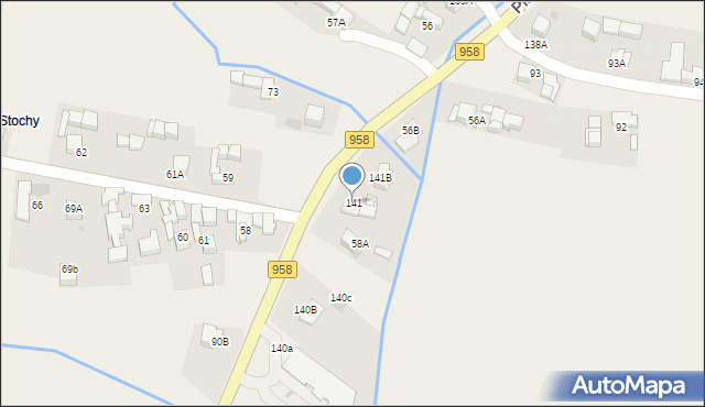 Pieniążkowice, Pieniążkowice, 141, mapa Pieniążkowice