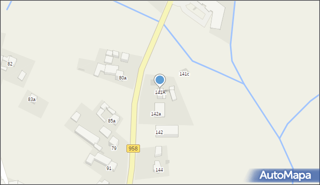Pieniążkowice, Pieniążkowice, 141A, mapa Pieniążkowice