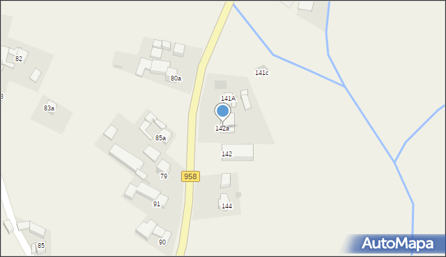 Pieniążkowice, Pieniążkowice, 142a, mapa Pieniążkowice