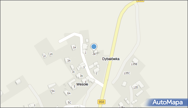 Pieniążkowice, Pieniążkowice, 2a, mapa Pieniążkowice