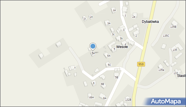 Pieniążkowice, Pieniążkowice, 5A, mapa Pieniążkowice