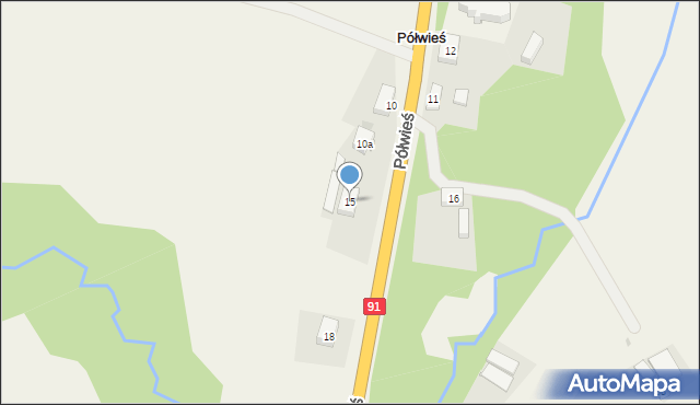 Pieniążkowo, Pieniążkowo, 15, mapa Pieniążkowo