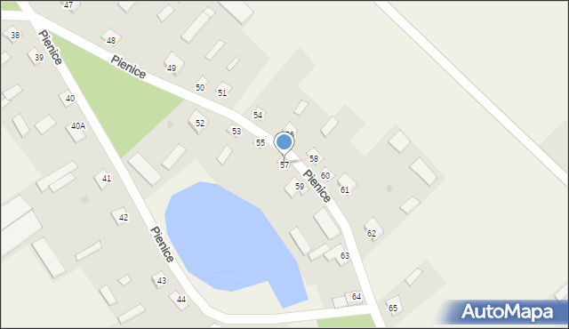 Pienice, Pienice, 57, mapa Pienice