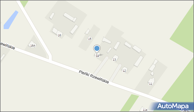 Pieńki Rzewińskie, Pieńki Rzewińskie, 14, mapa Pieńki Rzewińskie