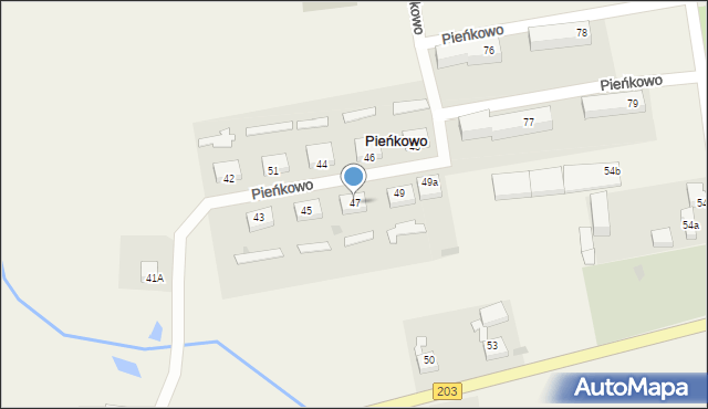 Pieńkowo, Pieńkowo, 47, mapa Pieńkowo