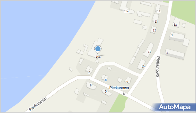 Pierkunowo, Pierkunowo, 10a, mapa Pierkunowo