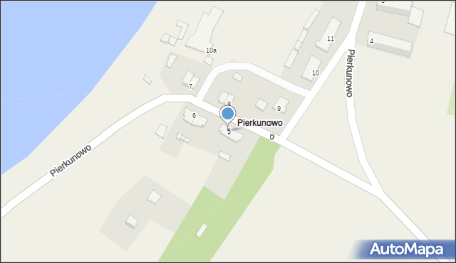 Pierkunowo, Pierkunowo, 5, mapa Pierkunowo