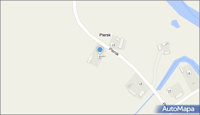 Piersk, Piersk, 22, mapa Piersk