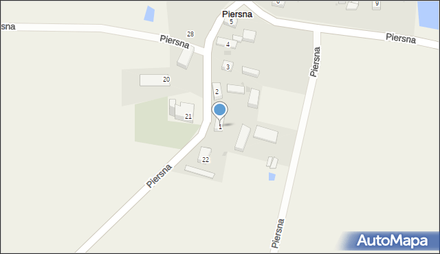 Piersna, Piersna, 1, mapa Piersna