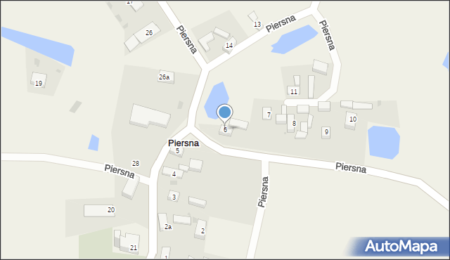 Piersna, Piersna, 6, mapa Piersna