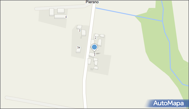 Piersno, Piersno, 1, mapa Piersno