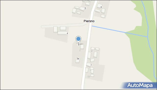 Piersno, Piersno, 3, mapa Piersno