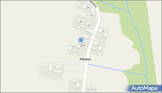 Piersno, Piersno, 5, mapa Piersno