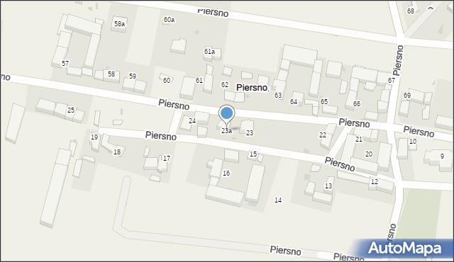 Piersno, Piersno, 23a, mapa Piersno