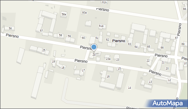 Piersno, Piersno, 24, mapa Piersno