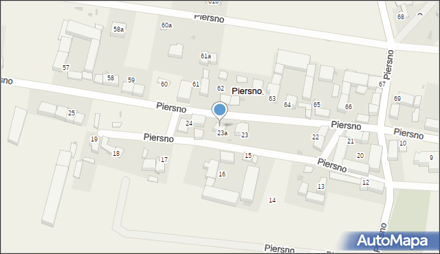 Piersno, Piersno, 24a, mapa Piersno