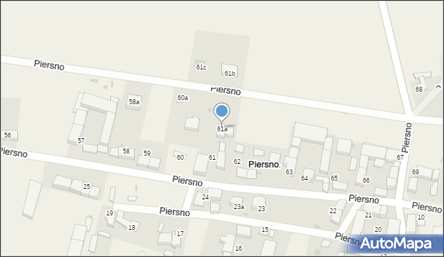 Piersno, Piersno, 61a, mapa Piersno