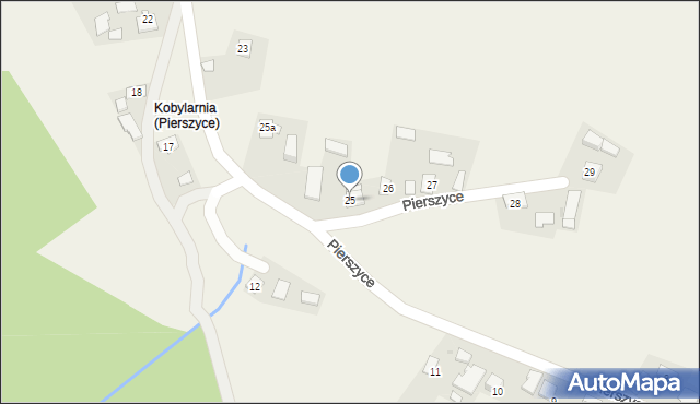 Pierszyce, Pierszyce, 25, mapa Pierszyce