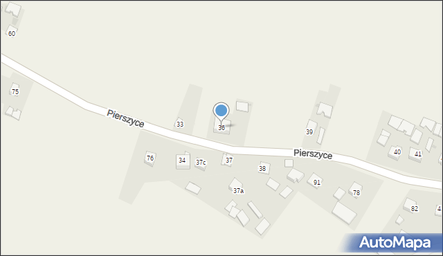 Pierszyce, Pierszyce, 36, mapa Pierszyce