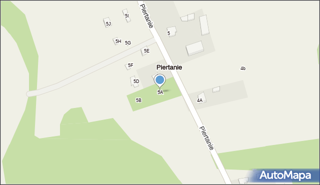 Piertanie, Piertanie, 5A, mapa Piertanie