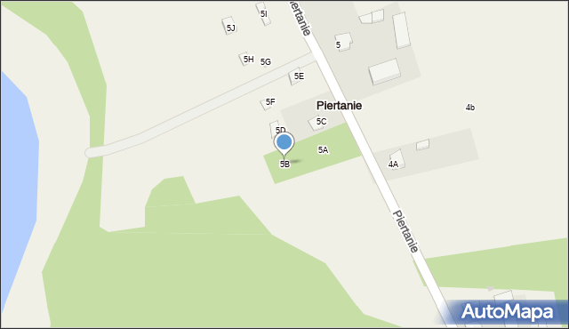 Piertanie, Piertanie, 5B, mapa Piertanie