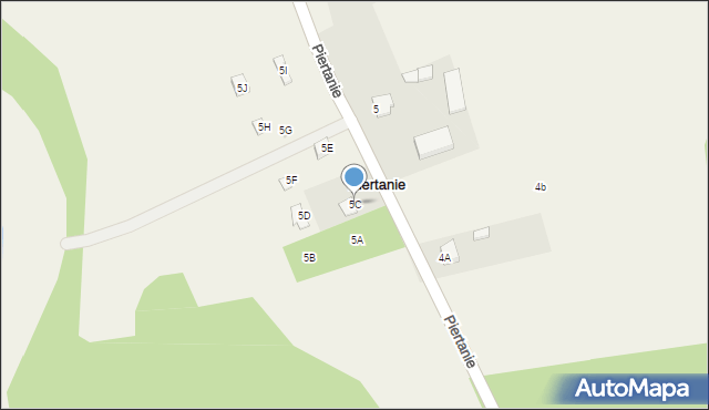 Piertanie, Piertanie, 5C, mapa Piertanie