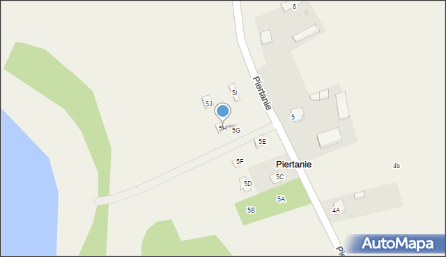 Piertanie, Piertanie, 5H, mapa Piertanie