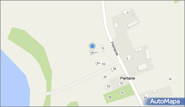 Piertanie, Piertanie, 5J, mapa Piertanie