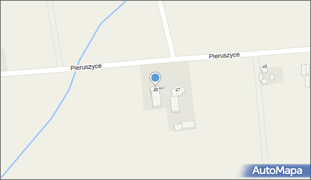 Pieruszyce, Pieruszyce, 48, mapa Pieruszyce