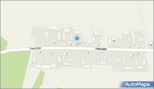 Pierzaki, Pierzaki, 10, mapa Pierzaki