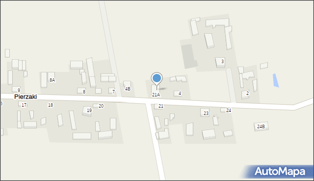 Pierzaki, Pierzaki, 4A, mapa Pierzaki