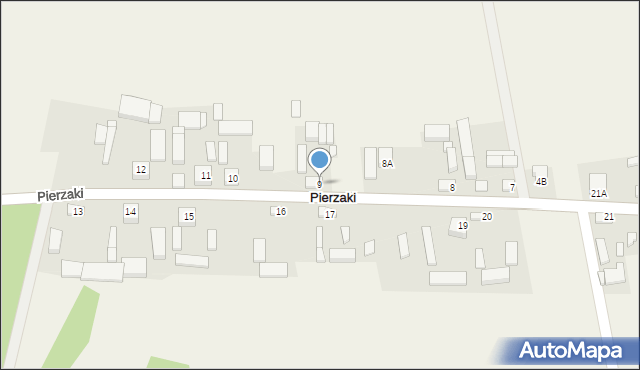 Pierzaki, Pierzaki, 9, mapa Pierzaki