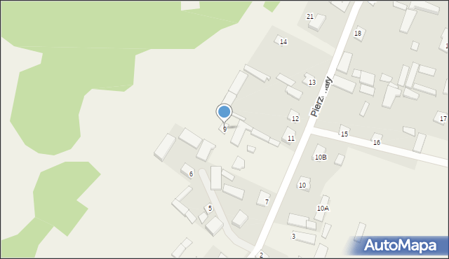 Pierzchały, Pierzchały, 9, mapa Pierzchały