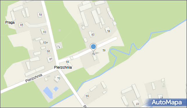 Pierzchnia, Pierzchnia, 61, mapa Pierzchnia