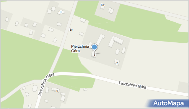 Pierzchnia Góra, Pierzchnia Góra, 8, mapa Pierzchnia Góra