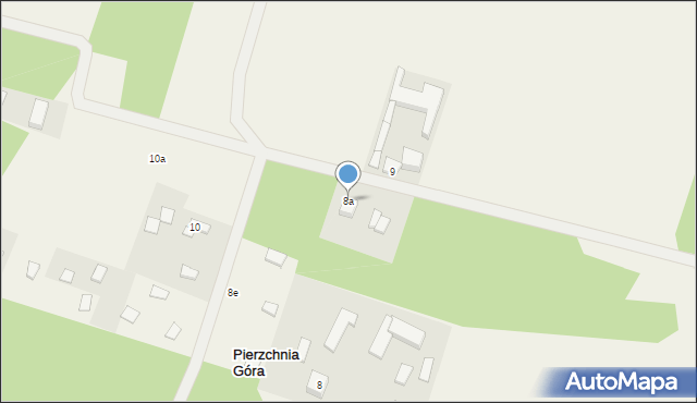 Pierzchnia Góra, Pierzchnia Góra, 8a, mapa Pierzchnia Góra
