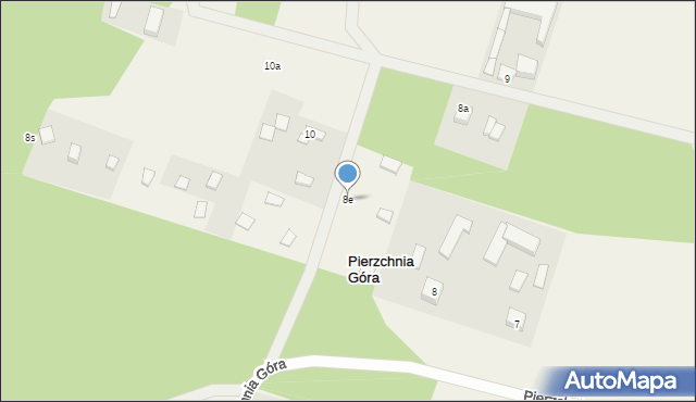 Pierzchnia Góra, Pierzchnia Góra, 8e, mapa Pierzchnia Góra