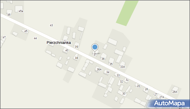 Pierzchnianka, Pierzchnianka, 37, mapa Pierzchnianka