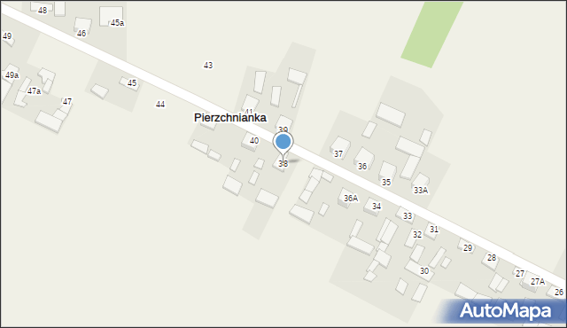 Pierzchnianka, Pierzchnianka, 38, mapa Pierzchnianka