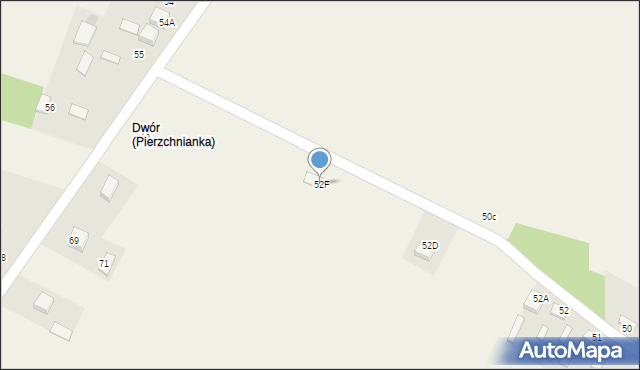 Pierzchnianka, Pierzchnianka, 52F, mapa Pierzchnianka