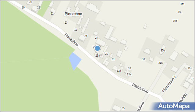 Pierzchno, Pierzchno, 29a, mapa Pierzchno